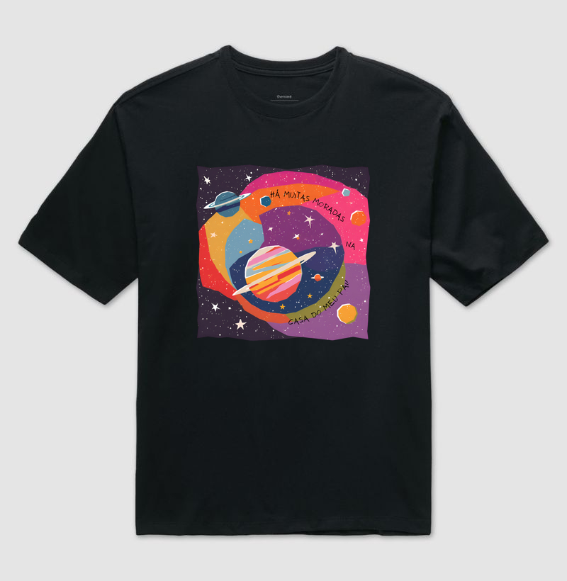 Camiseta Há muitas moradas na casa do Pai