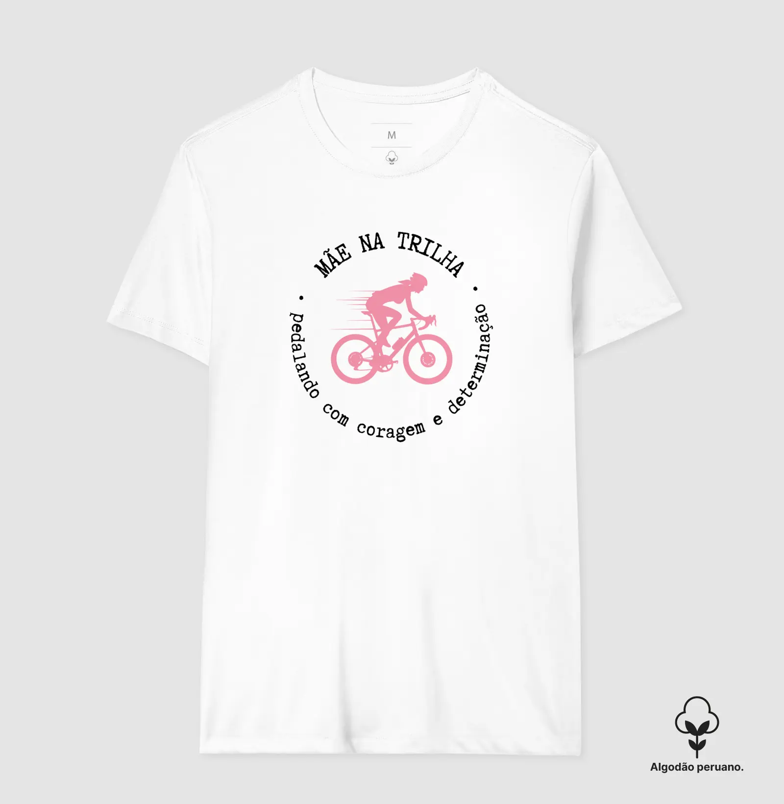 MÃE CICLISTA ROSA
