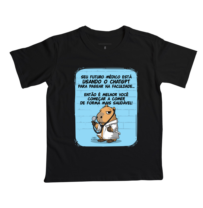 Camiseta Capivara Médico