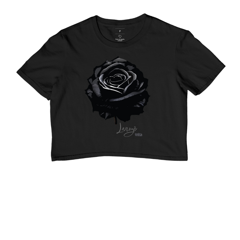 Cropped Rosa Preta de Pombagira Maria Patuá