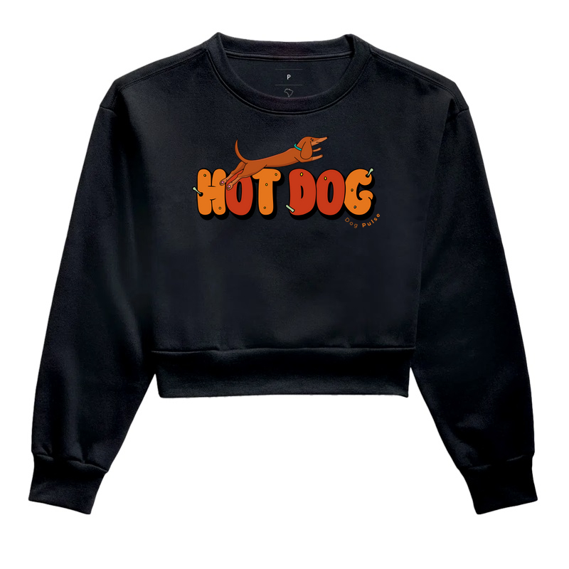Cropped Moletom Dog Pulse Hot Dog - Explosão de Sabor