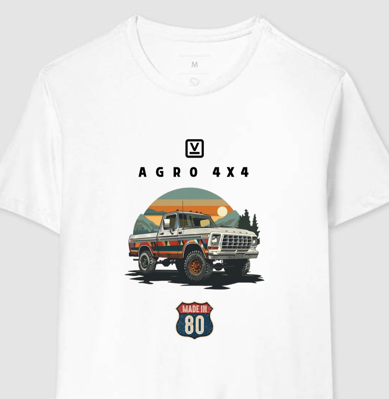 Camiseta Coleção Camionetes Agro 4x4 - Made in 80's