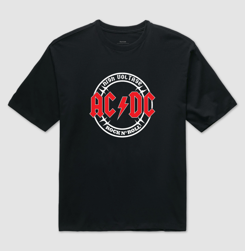 Hoodie Moletom Preta - AC/DC