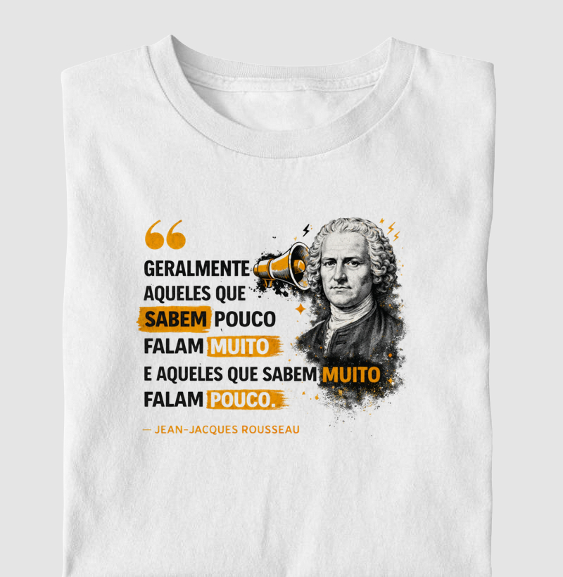 Camiseta Filosodia de Jean-Jacques Rousseau