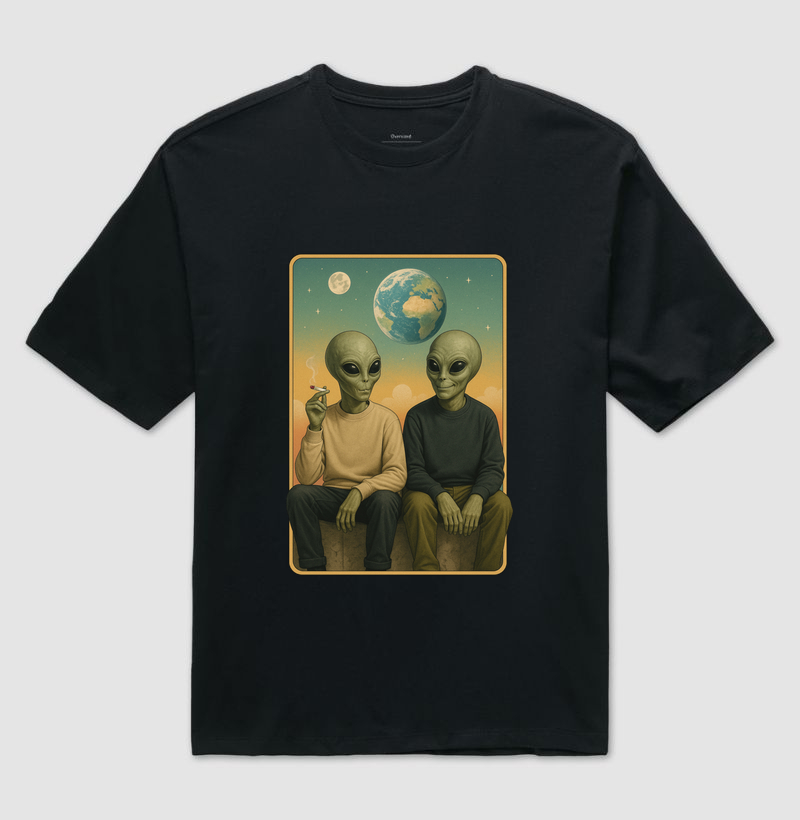Camiseta oversized - Space Fellas
