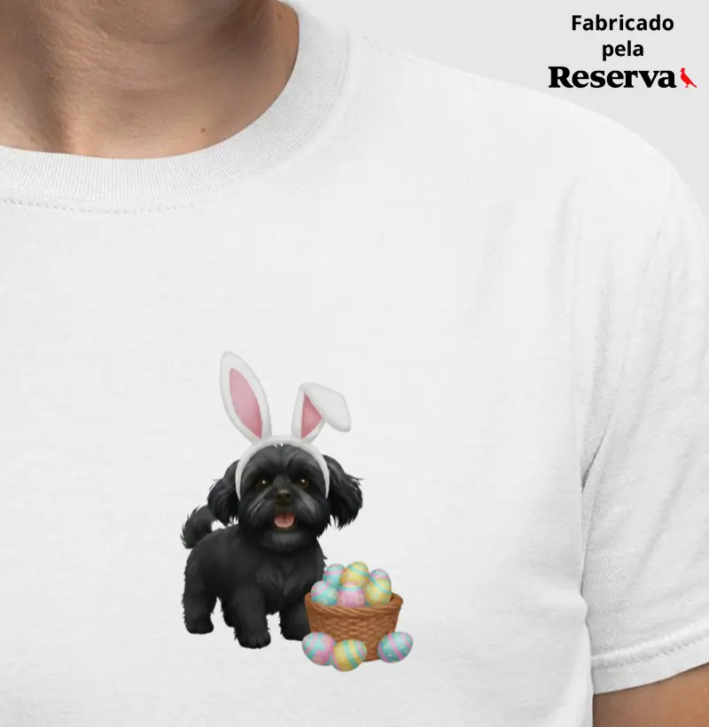 Shih Tzu Pretinho - Páscoa