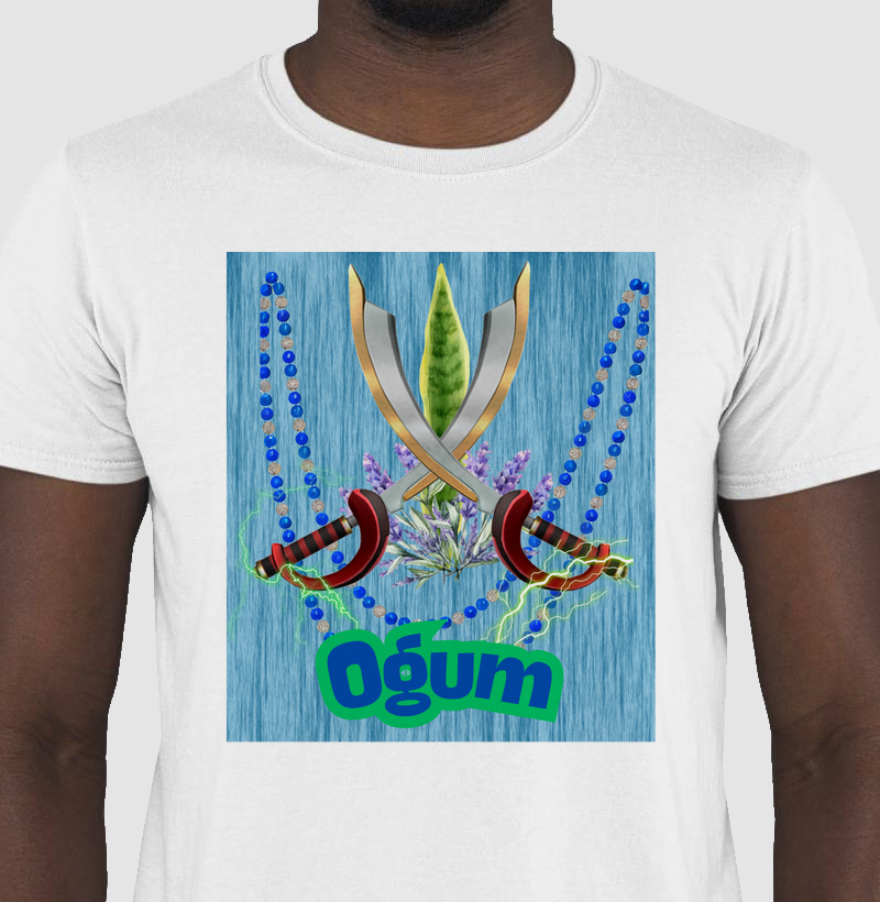 Camiseta "Ogum e suas armas"