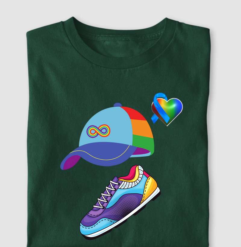 Camiseta Diversão Colorida