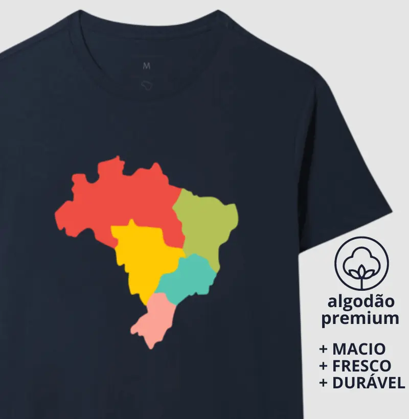 Camiseta Regiões Brasileiras