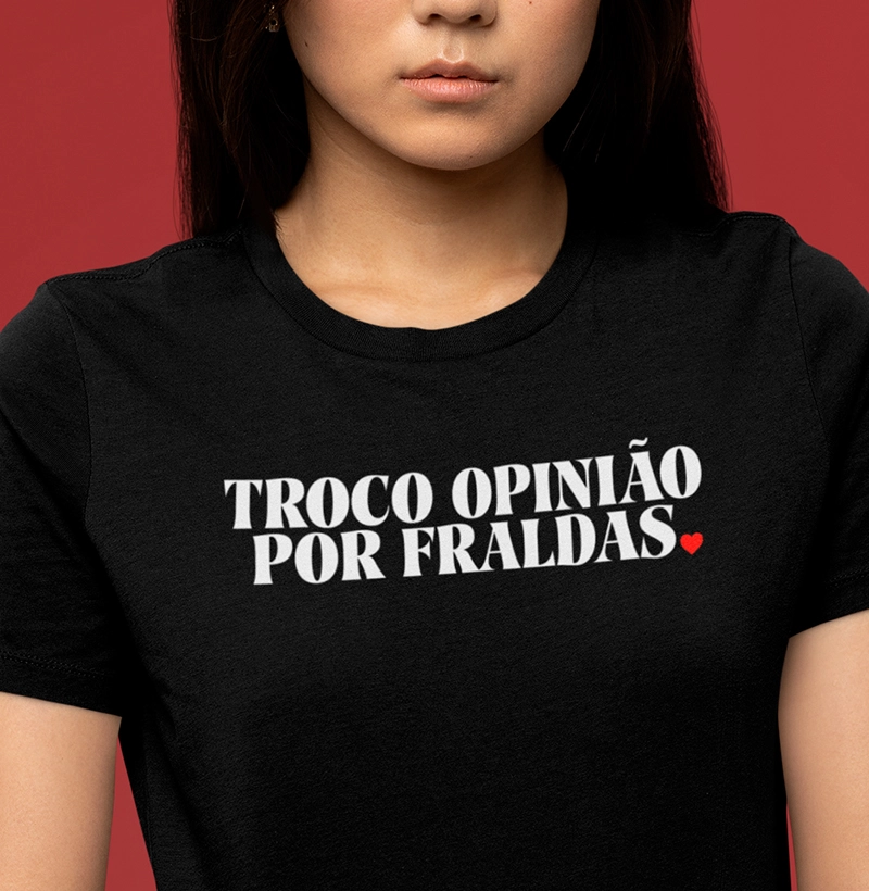 Troco opinião por fraldas