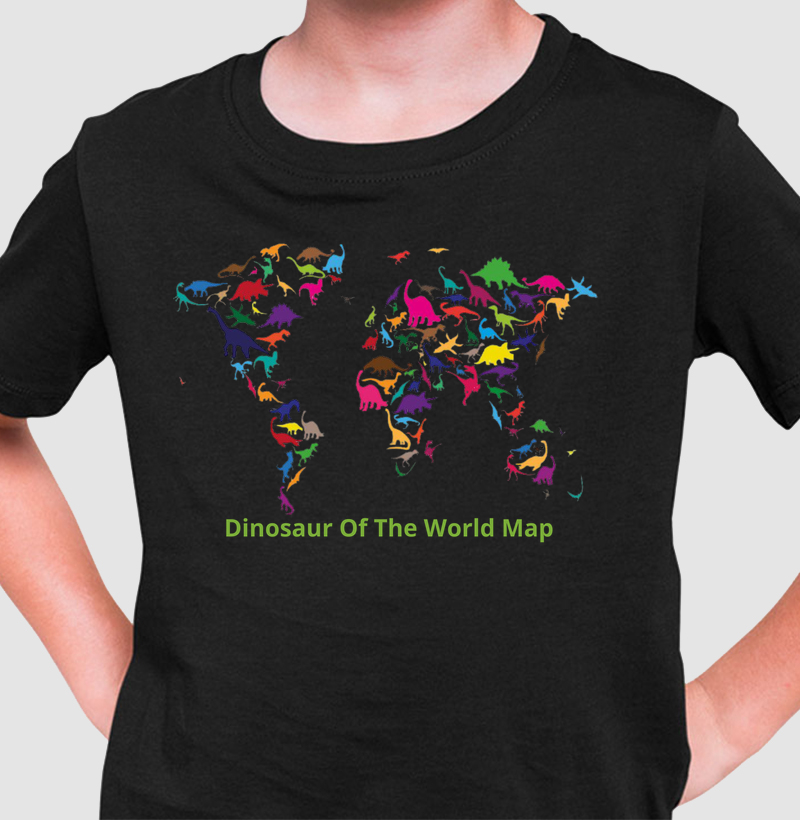 Dinosaur Of The World Map