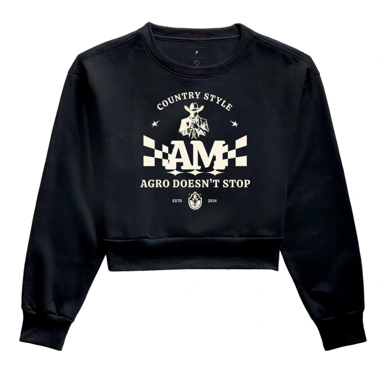 Moletom Cropped Agro Mato