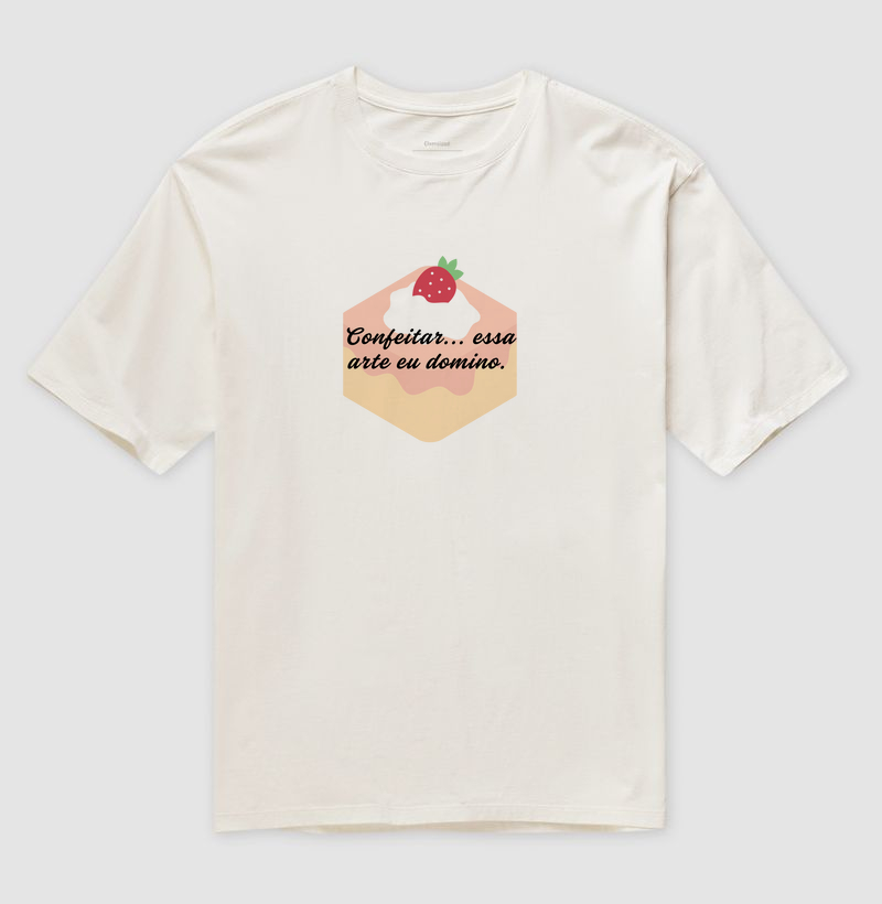 T-shirt confeitar essa arte eu domino
