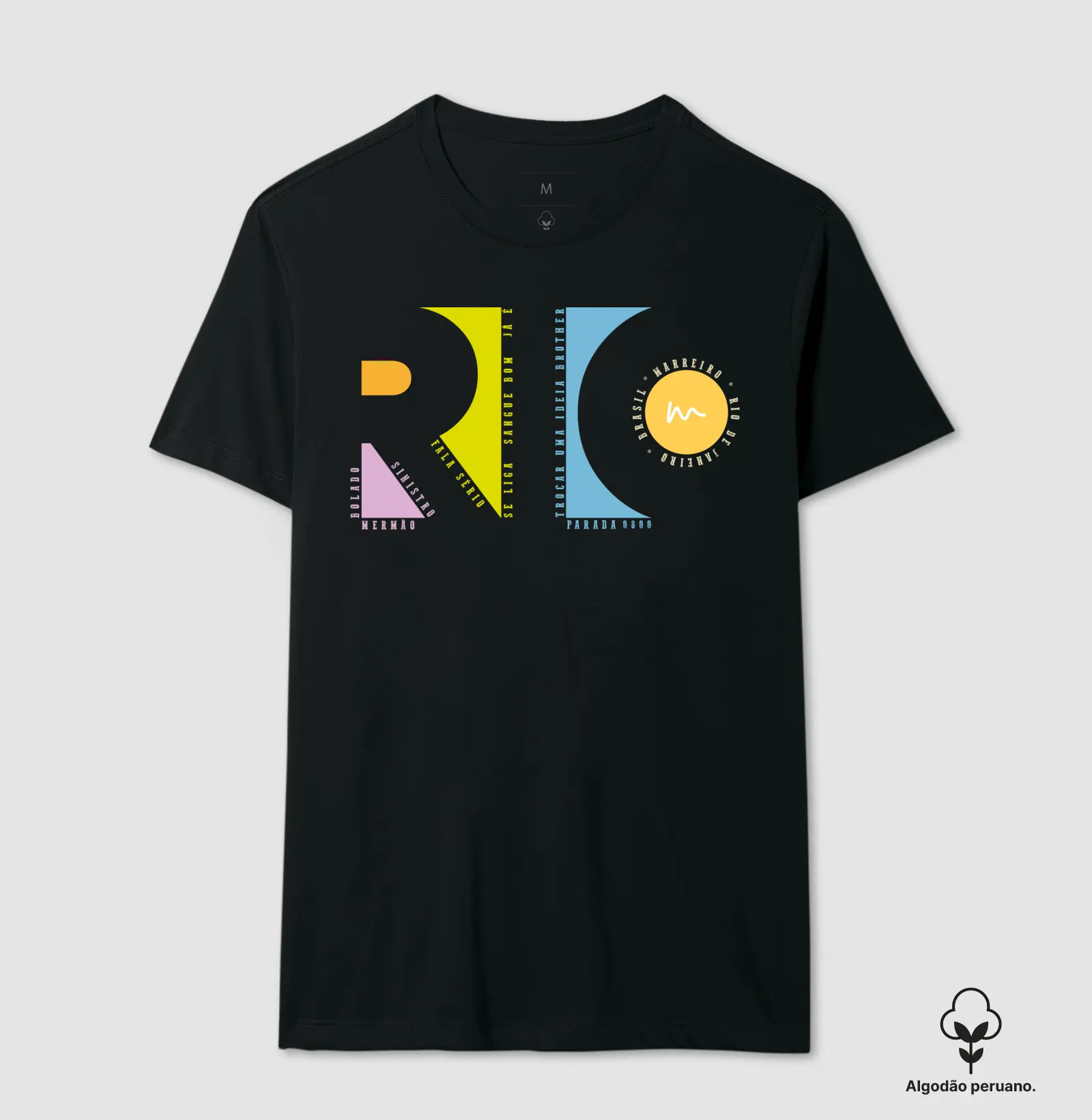 Camiseta Premium Algodão Peruano Gírias Cariocas