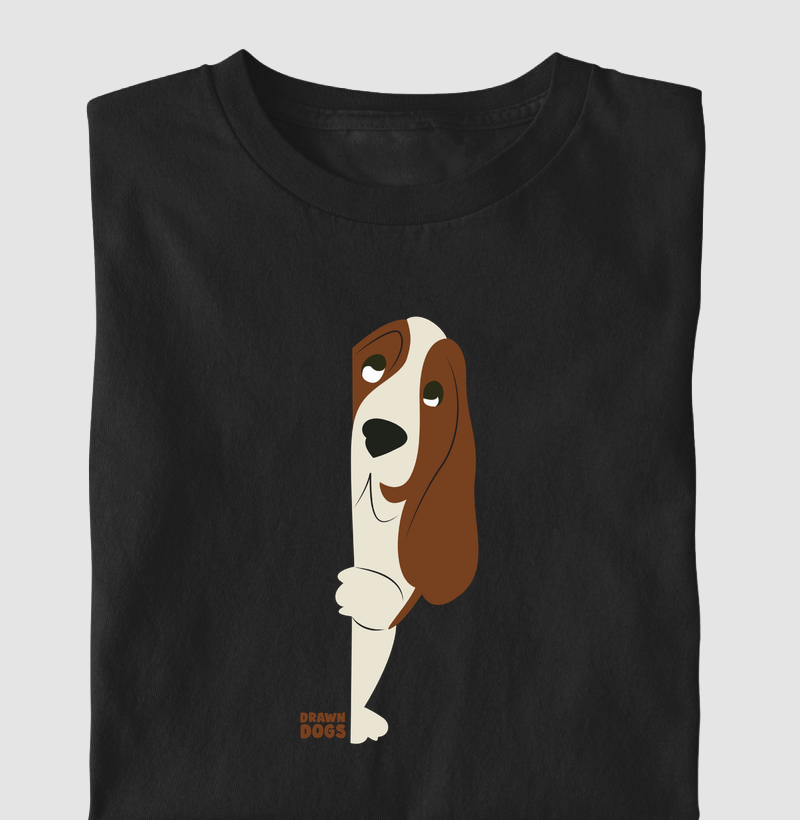Basset hound escondido