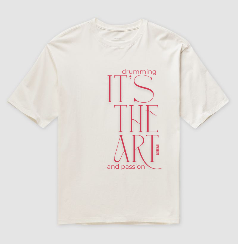 Oversized Drumming It's The Art and Passion - Off White