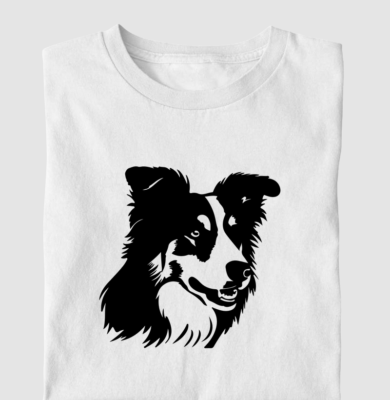 Camiseta Border collie Preto