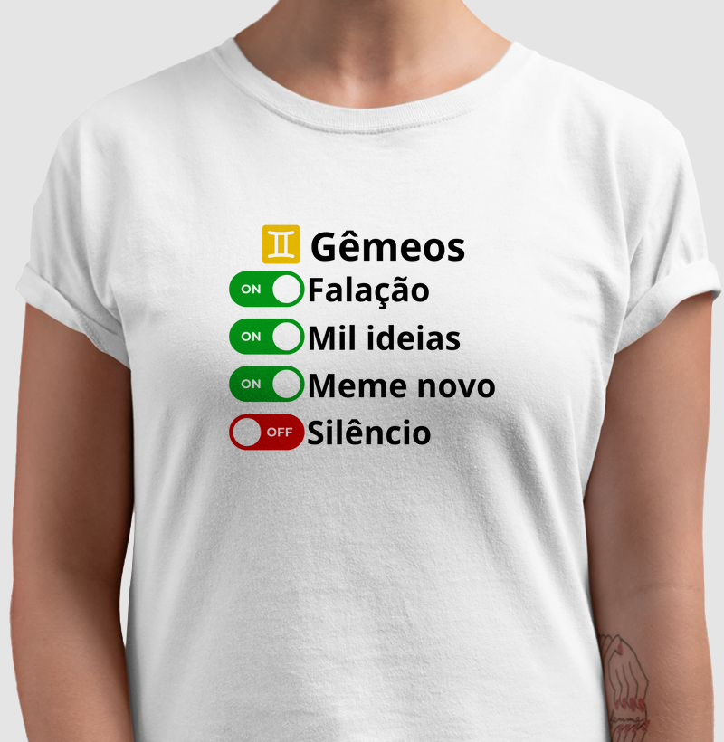 Camiseta Gêmeos Dual