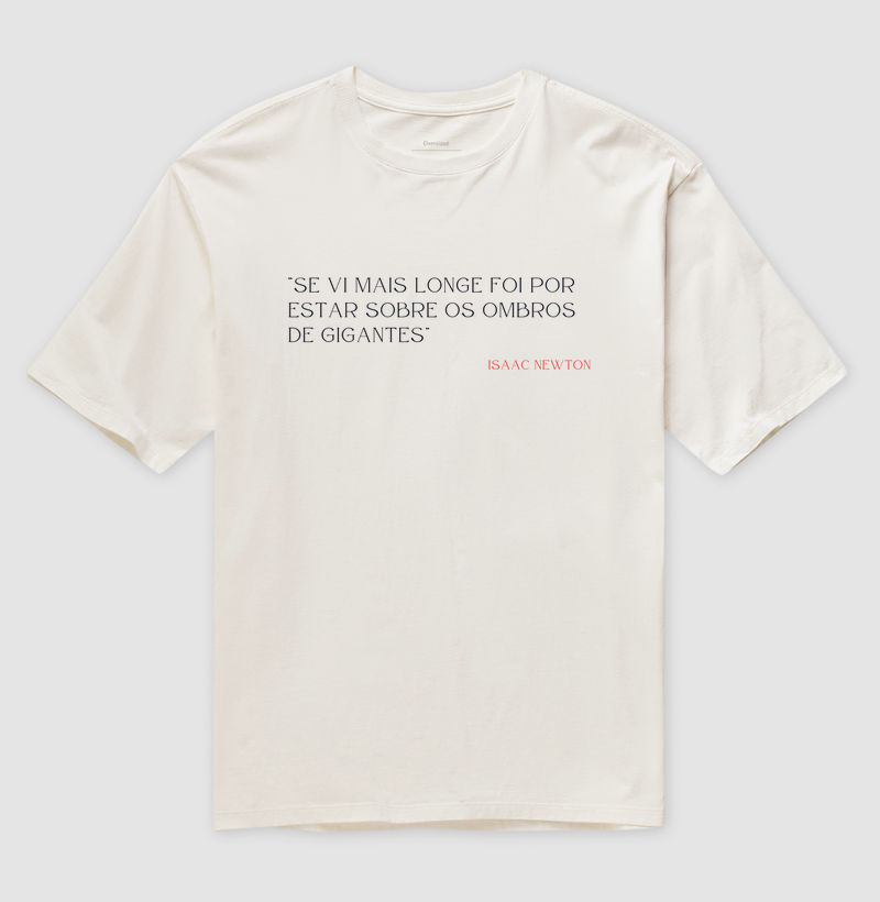 Camiseta Oversized Gigantes Isaac Newton