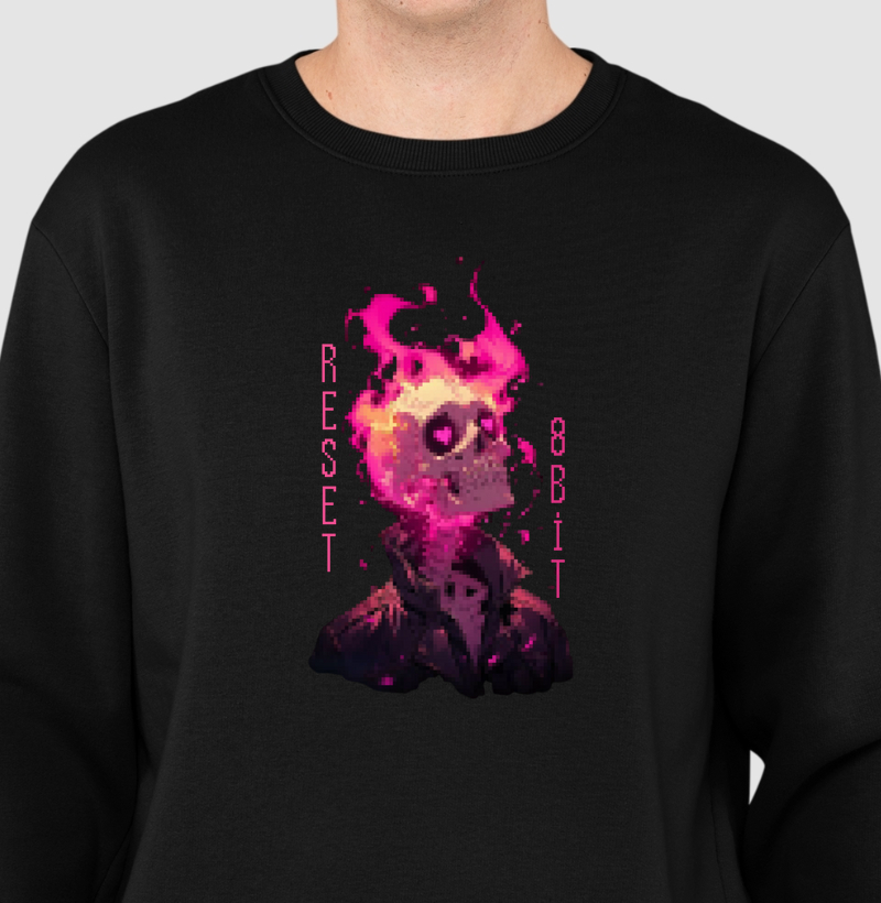 Suéter Moletom Caveira Apaixonada