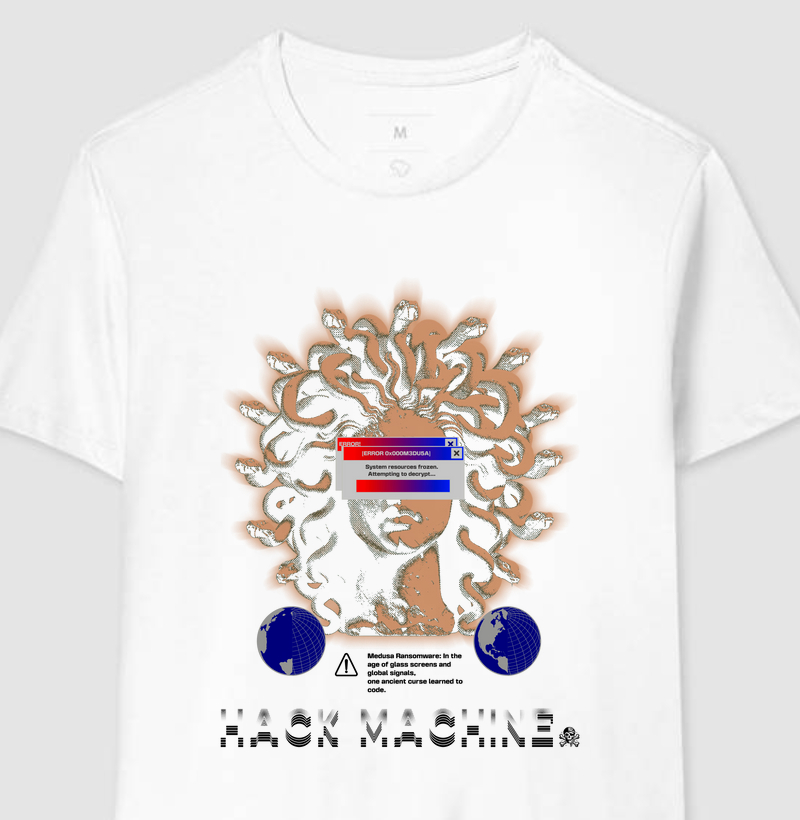 Camiseta Hack Machine – Medusa Protocol / Quarentena™