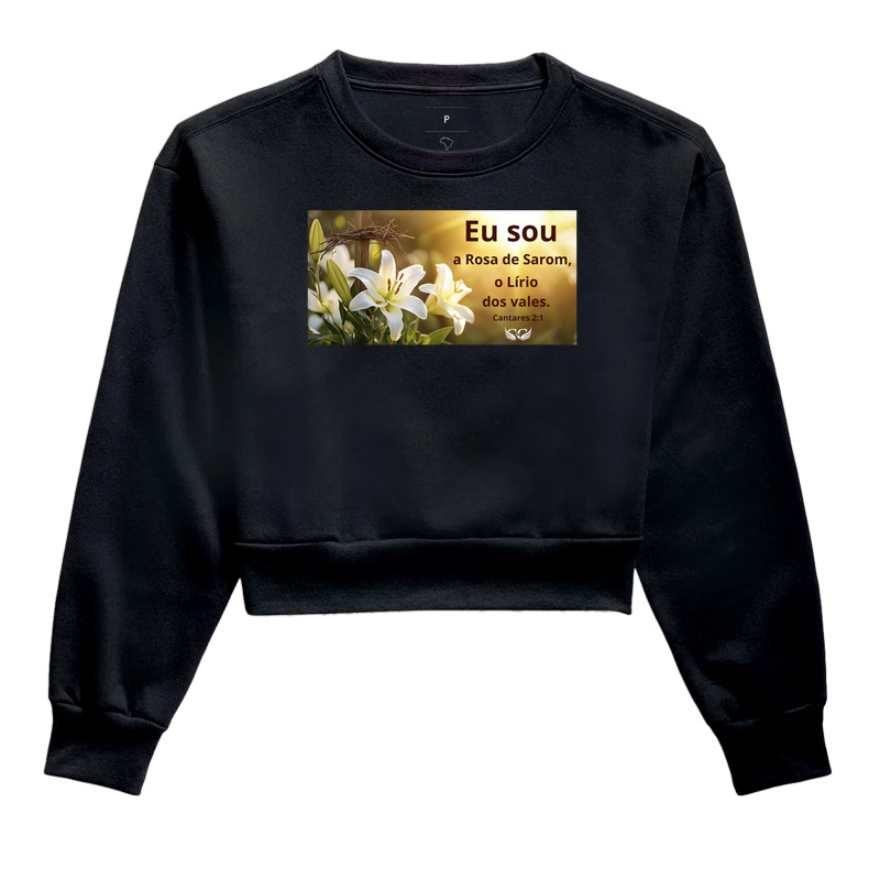 Camiseta Feminina Personalizada Eu sou a Rosa de Saron. Cantares 2.1