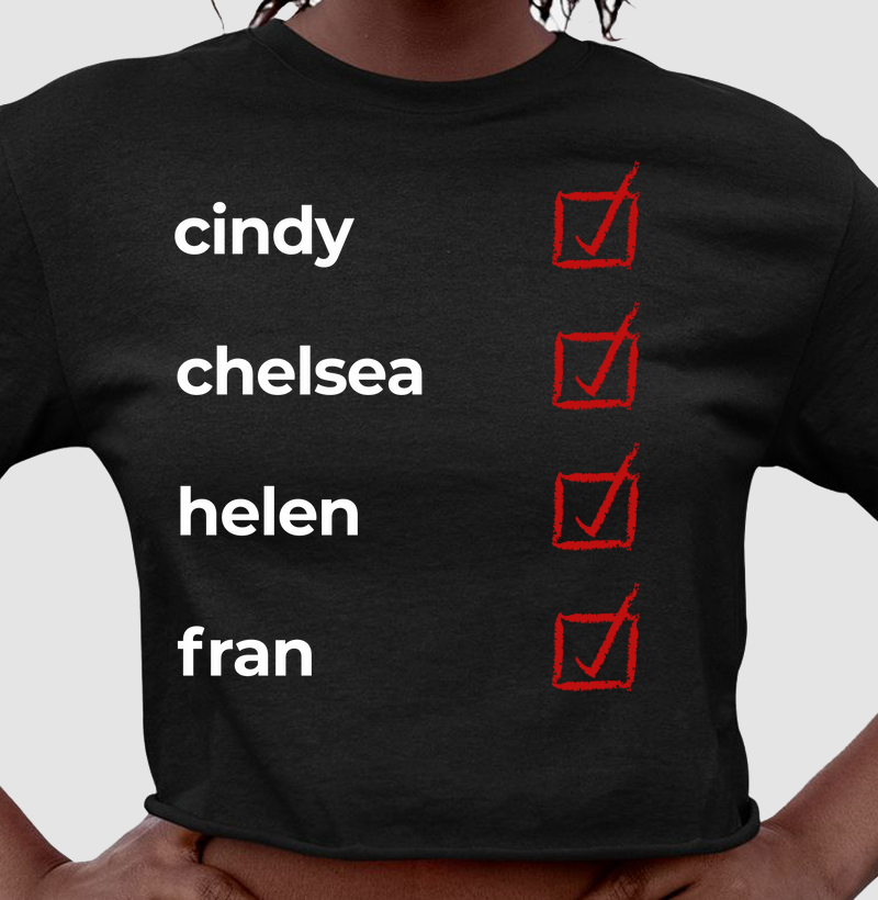 Cindy, Chelsea, Helen, Fran