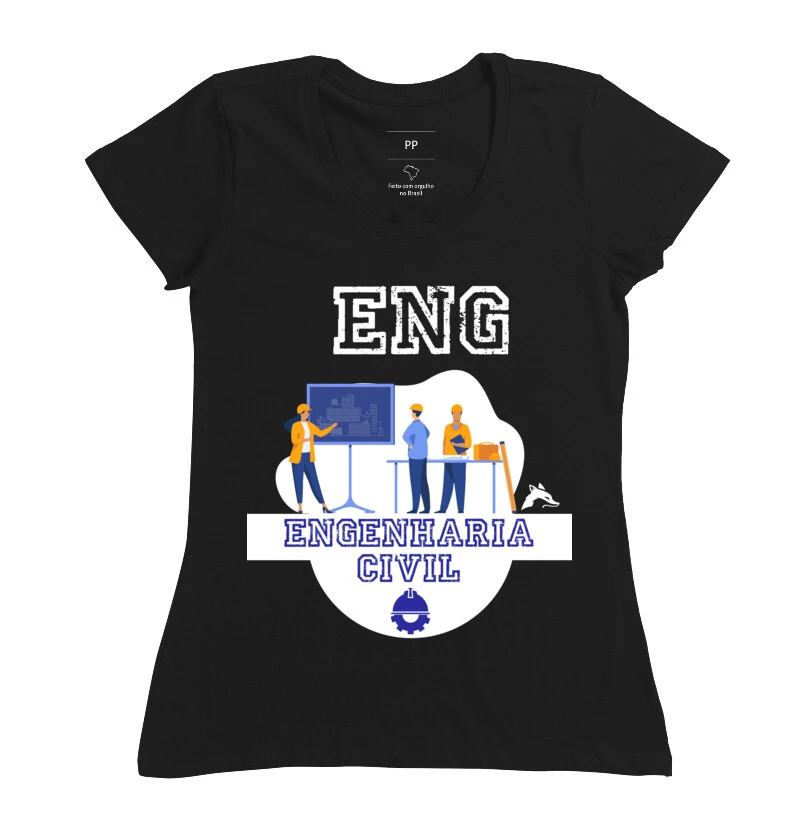 Camiseta Tshirt Engenharia Civil 0011