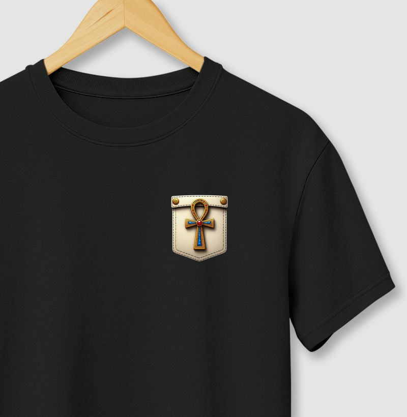 Camiseta Ankh – Energia Vital, Equilíbrio Espiritual e Conexão Ancestral