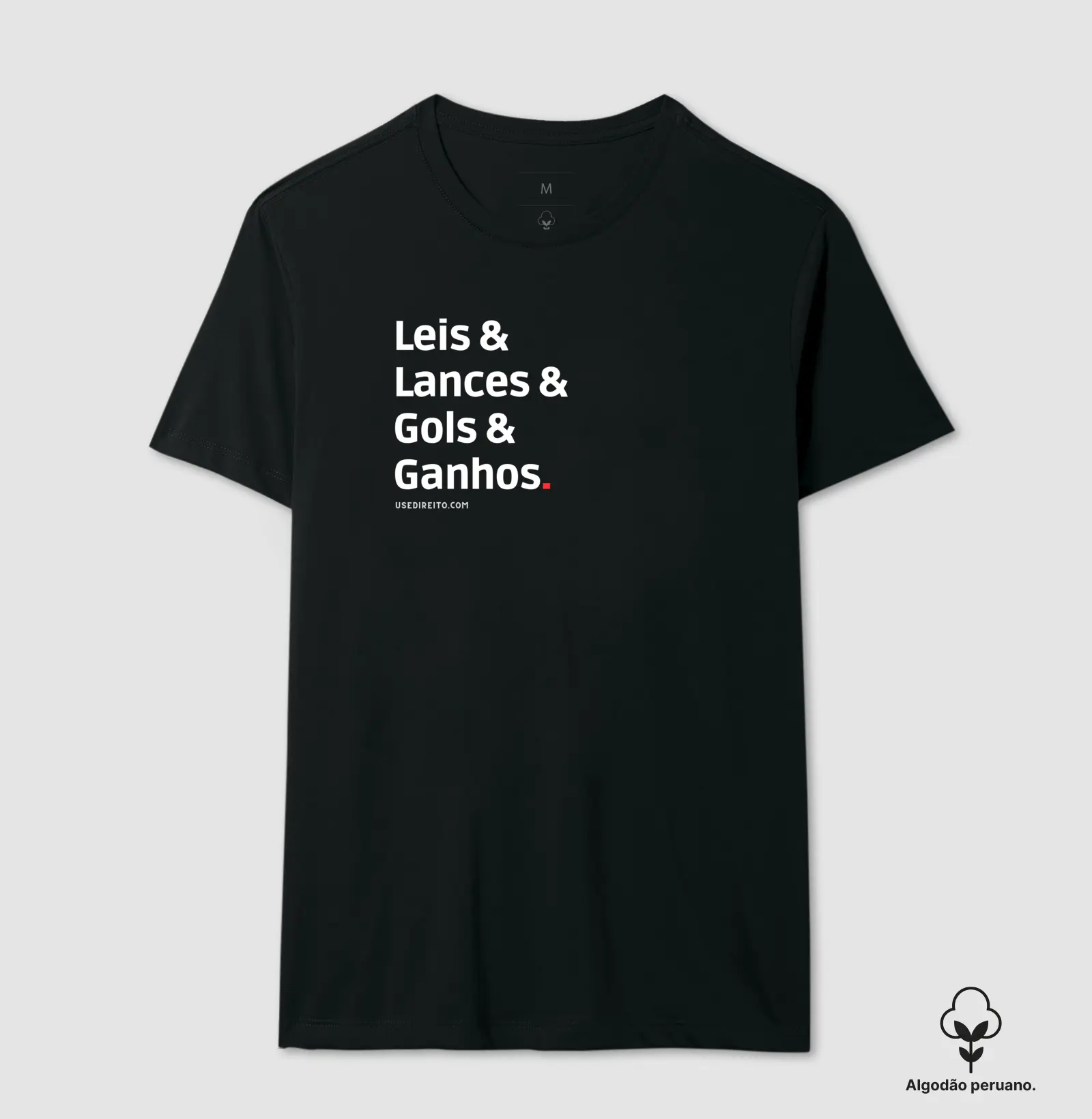 Leis & Lances & Gols & Ganhos! - Camiseta Premium de Algodão Peruano