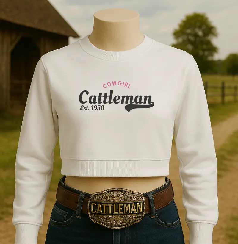 Blusa cropped cattleman cowgirl