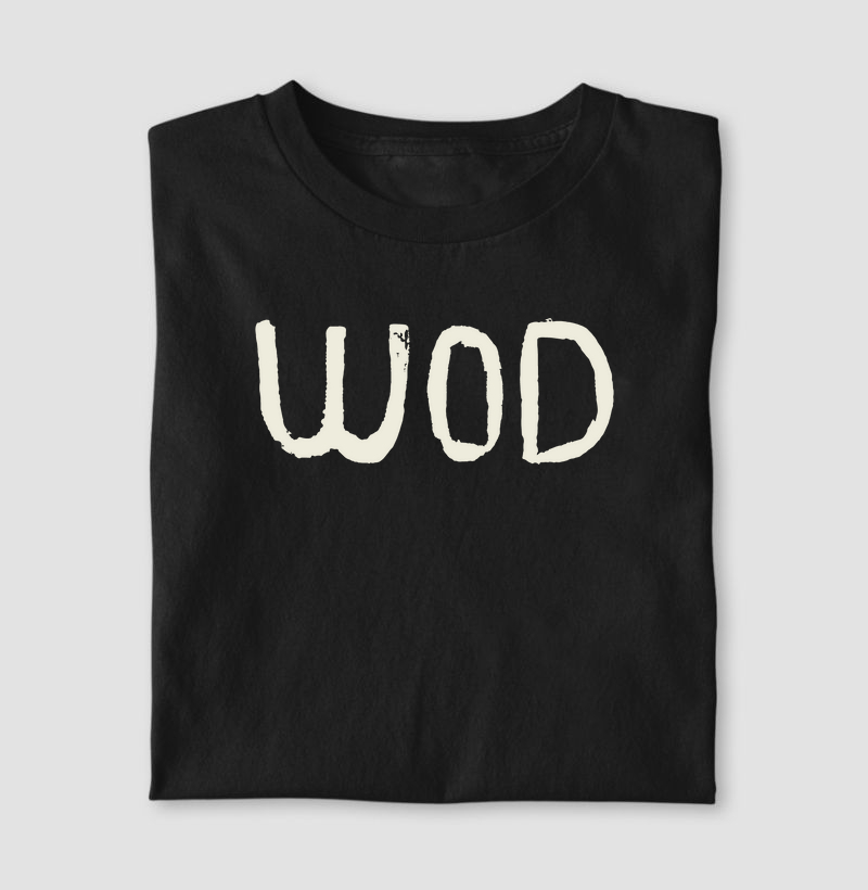 Camiseta CrossFit WOD "Workout of the Day" | Luxo Oversized | Gíria Fitness Autêntica | Malha Premium Reserva