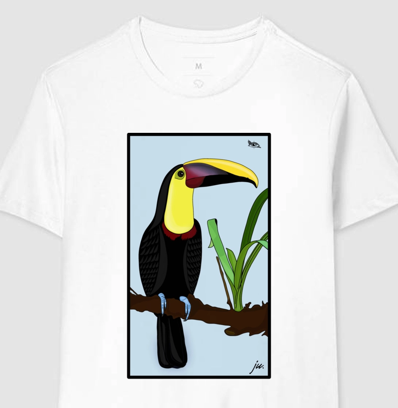Camiseta Tucano-da-garganta-amarela