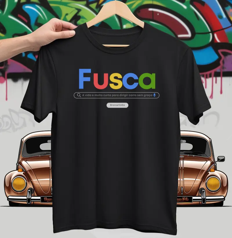 Camiseta escrita Fusca