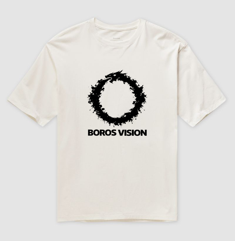 Camiseta Oversized BOROS VISION Smoke Dragon