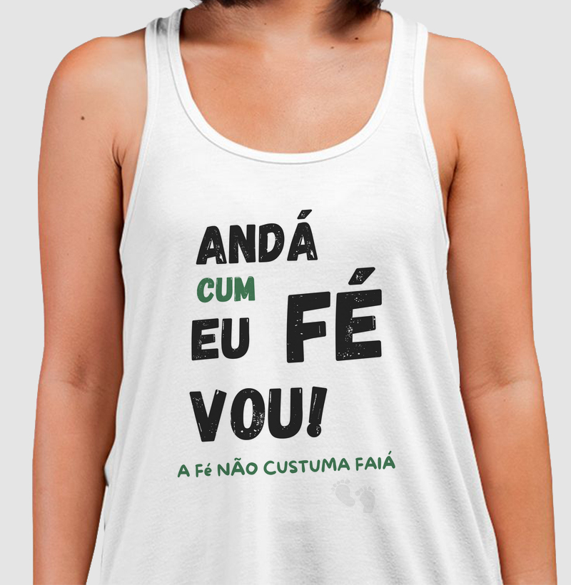 Regata Andar com Fé eu vou que a Fé não costuma faiá