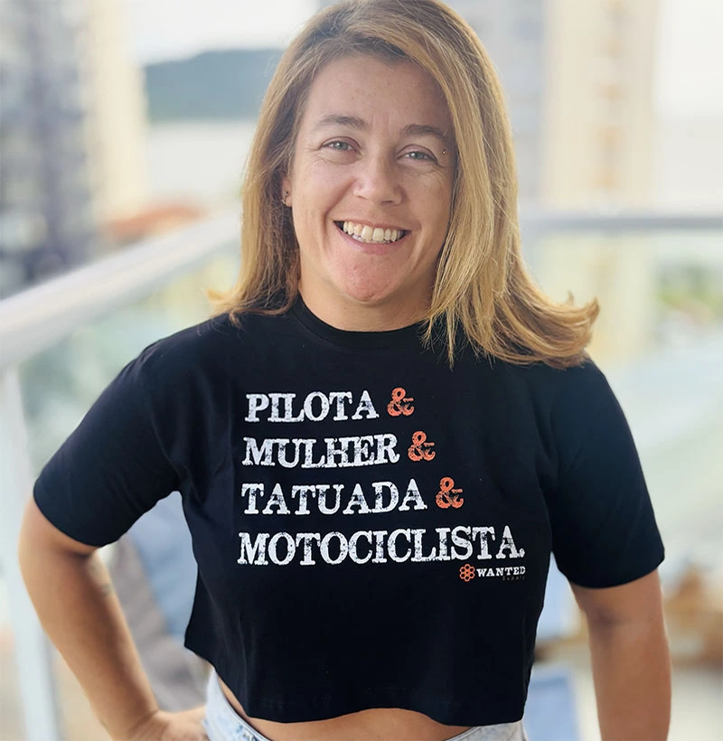 Pilota, Mulher, Tatuada, Motociclista