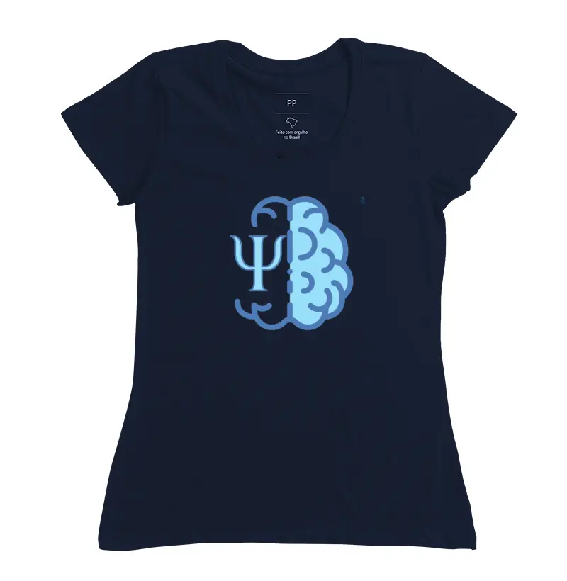 Camiseta - Mente Psi - Cérebro