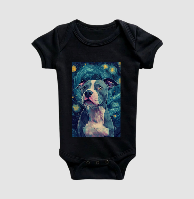 Pit Bull em noite estrelada de Vincent Van Goch