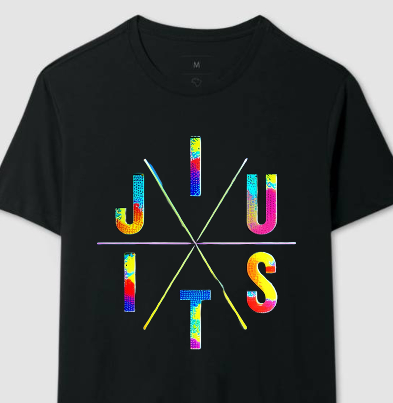 Camiseta Jiu Jitsu Modern Art - Qualidade Reserva