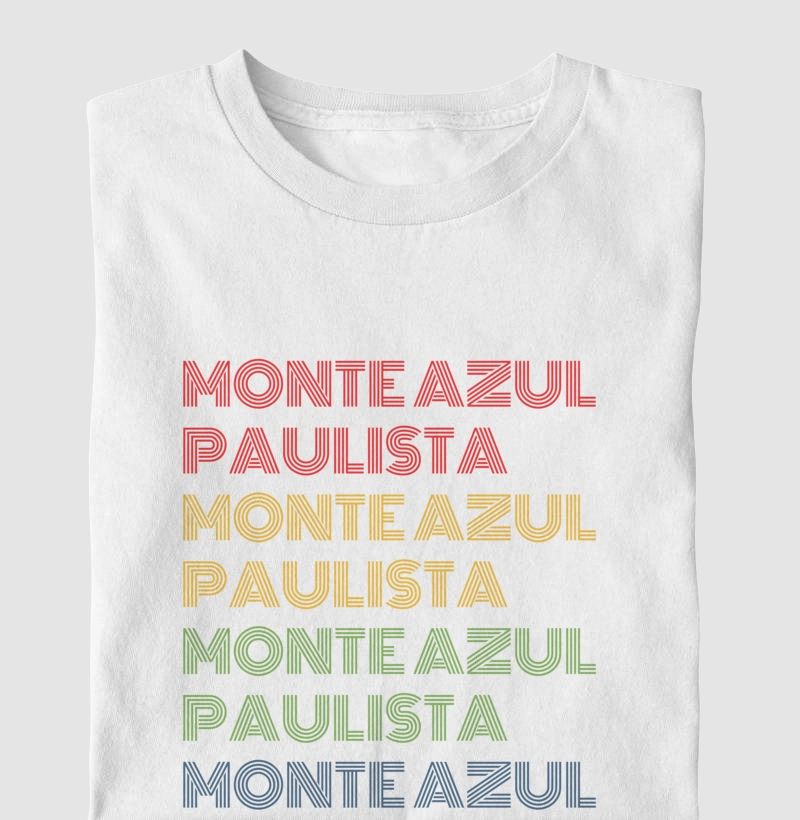 Monte Azul Paulista Letreiro Retrô