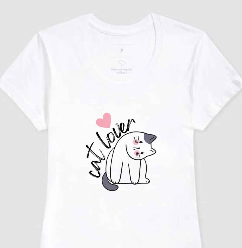 T-shirt Love cat