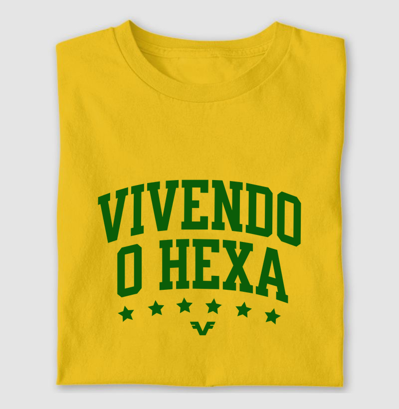 Camiseta Vivendo o Hexa
