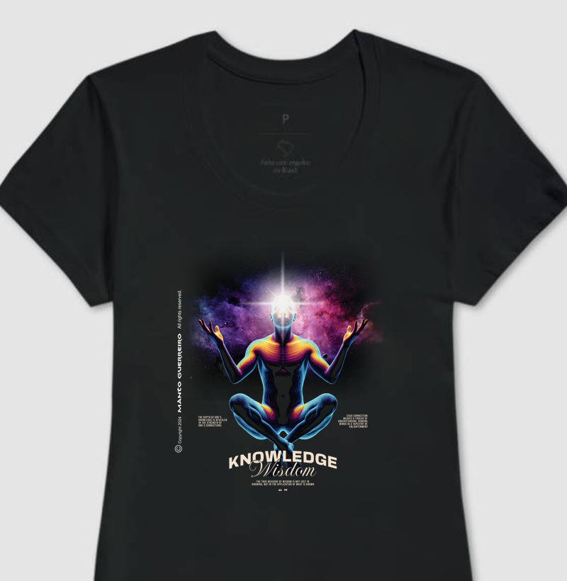 Camisa Knowledge Preta Feminina