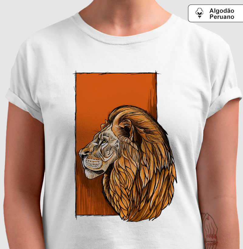 Camiseta Algodão Peruano O Leão