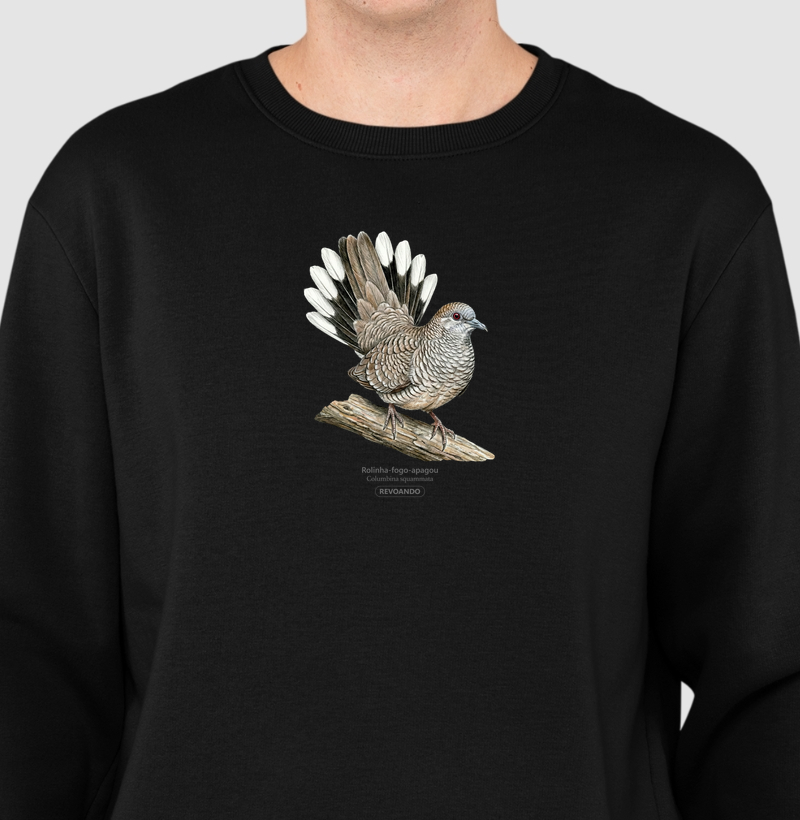 Traços Alados - Rolinha-fogo-apagou - Moletom