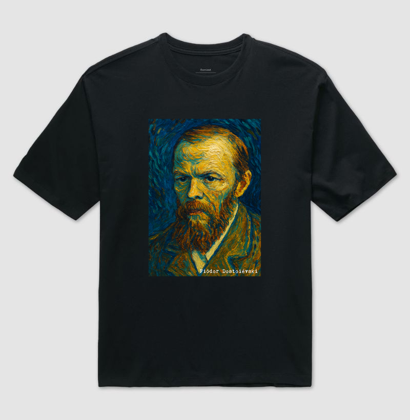 Camiseta - Dostoiévski / Van Gogh