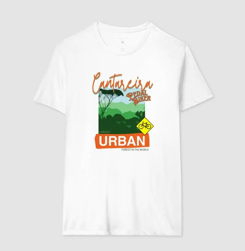 camiseta pedal rider floresta urbana