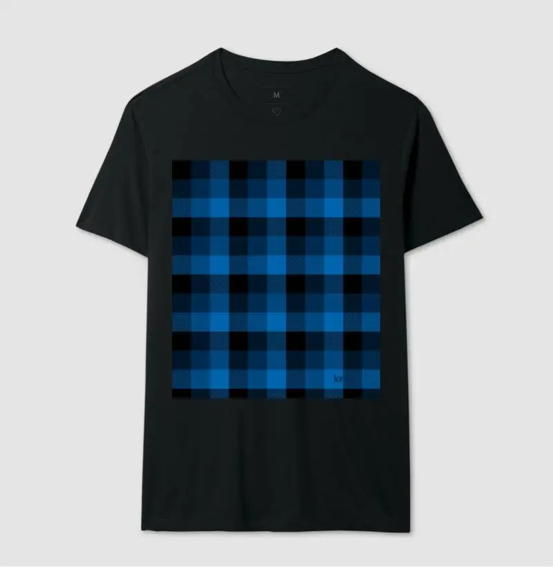 Camiseta Xadrez Azul