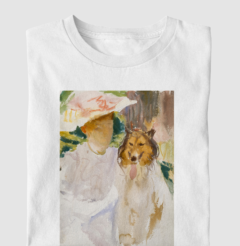 Woman with Collie